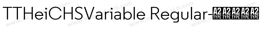 TTHeiCHSVariable Regular字体转换